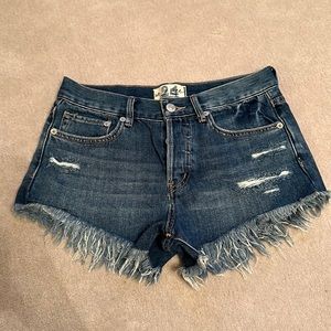 free people mid indigo loving good vibrations short